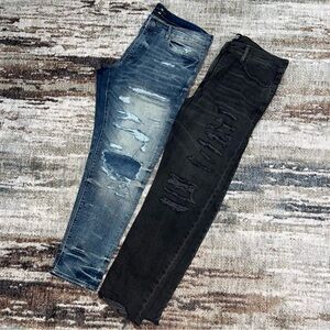 NEW 38/32 Bundle Distressed Denim Jeans Lot Slim Taper Skinny